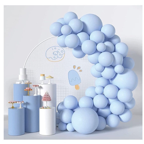 NEW 86 pieces Light Blue Balloon Garland Kit - Picture 1 of 8
